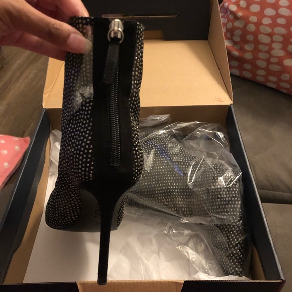 Used Zara Sparkly Mesh booties SZ 6.5 - Picture 5 of 13